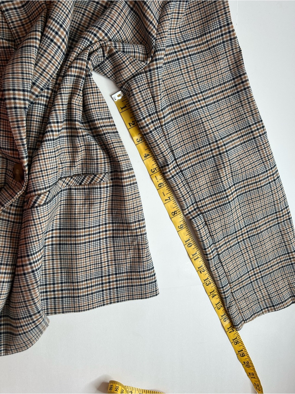 J. Jill Oversized Mendocino Plaid Blazer Autumn Layering Sz XL Lite Academia - Picture 13 of 13